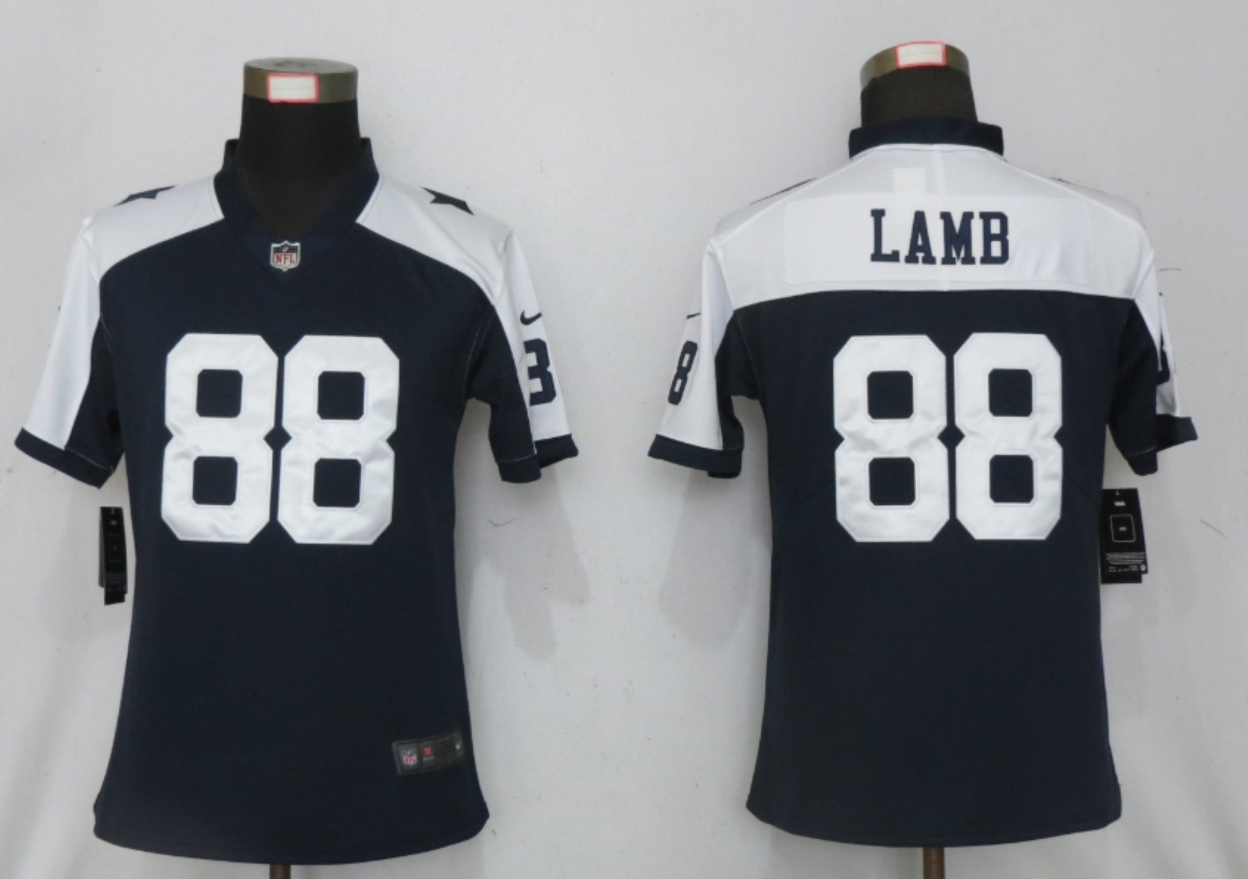 Women Nike Dallas cowboys #88 Lamb Blue Thanksgiving Elite Playe